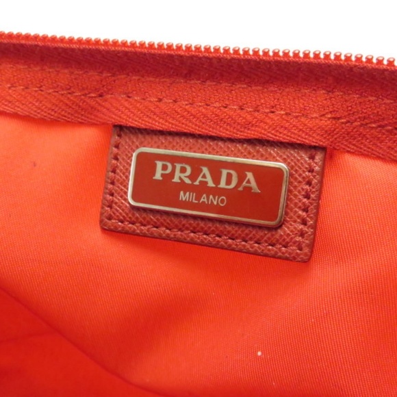 Prada Vela Nylon Cosmetic Bag Red - Picture 5 of 7